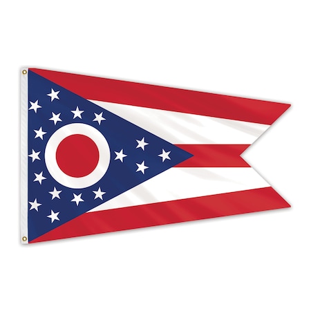 Global Flags Unlimited Ohio Outdoor Poly Max Flag 4'x6' 200951
